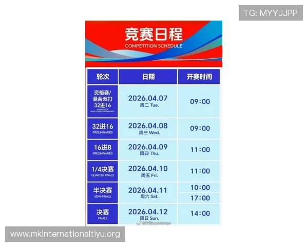 大满贯官网最新赛事日程安排与重要比赛时间一览